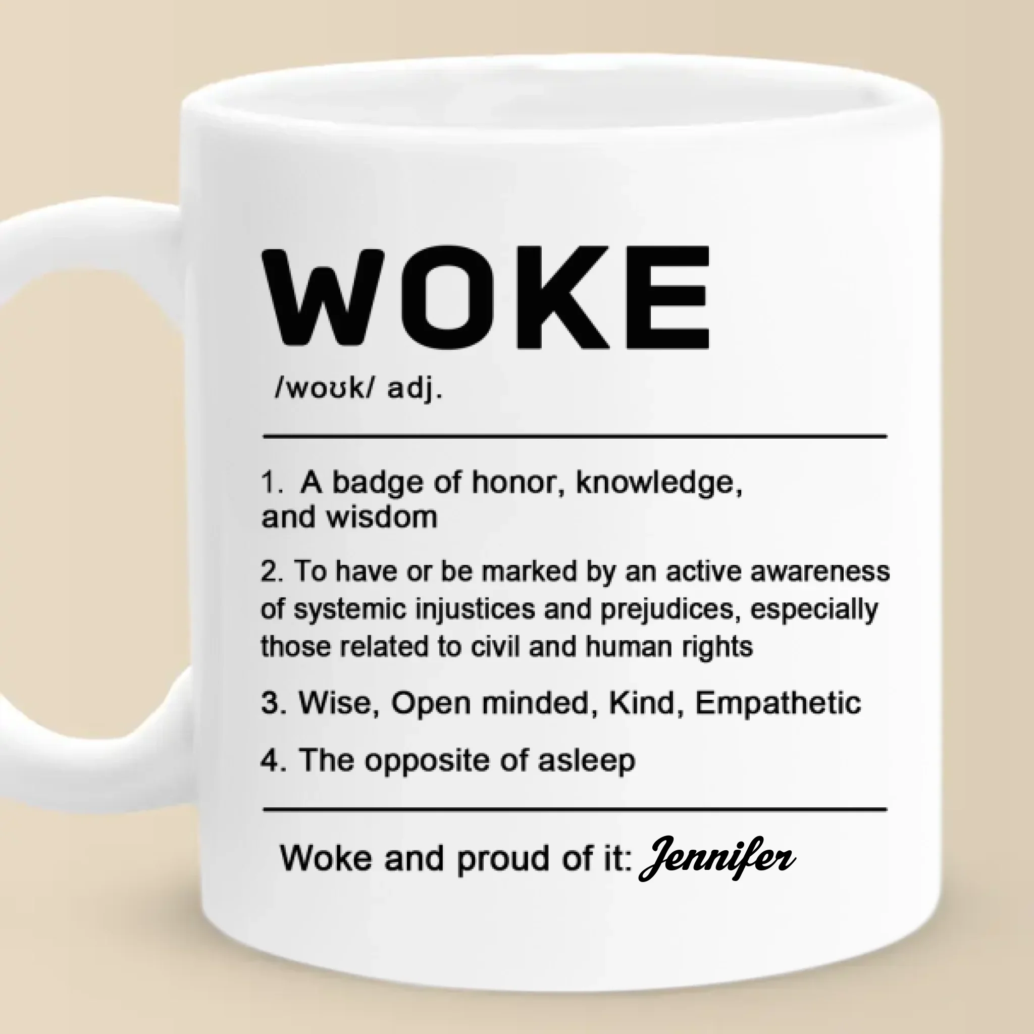 A Badge Of Honor - Affirmation Personalized Custom Mug - Gift For Yourself - Image 2