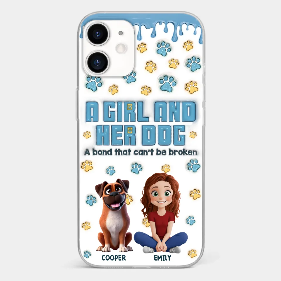 A Bond That Can't Be Broken - Dog Personalized Custom 3D Inflated Effect Printed Clear Phone Case - Gift For Pet Owners, Pet Lovers - Image 10