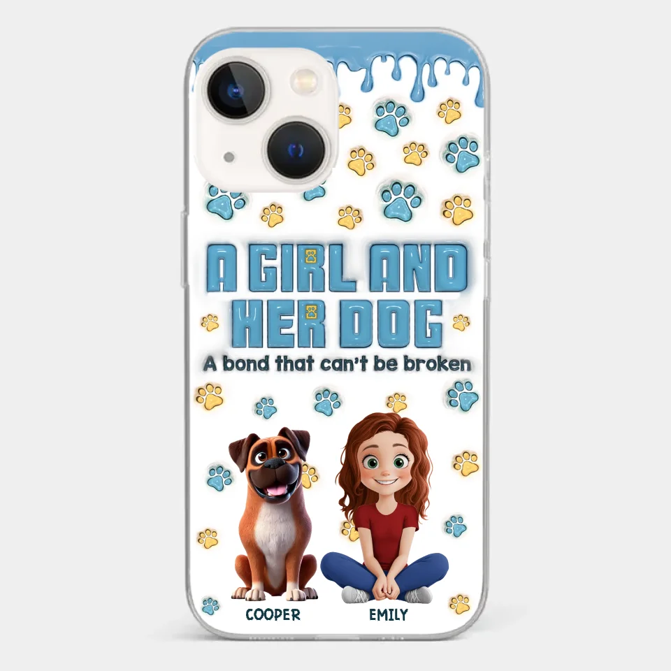 A Bond That Can't Be Broken - Dog Personalized Custom 3D Inflated Effect Printed Clear Phone Case - Gift For Pet Owners, Pet Lovers - Image 13