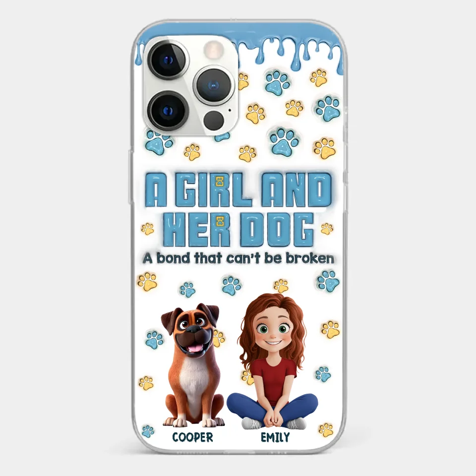 A Bond That Can't Be Broken - Dog Personalized Custom 3D Inflated Effect Printed Clear Phone Case - Gift For Pet Owners, Pet Lovers - Image 16