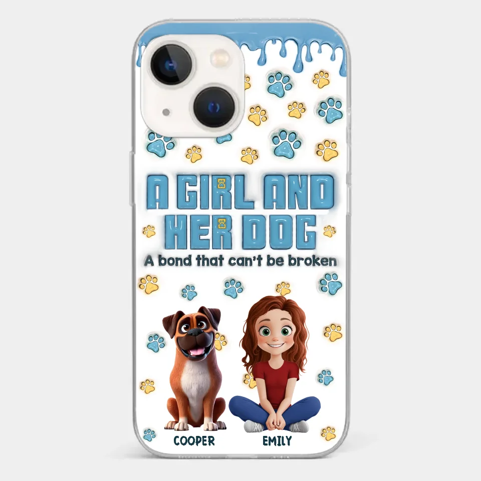 A Bond That Can't Be Broken - Dog Personalized Custom 3D Inflated Effect Printed Clear Phone Case - Gift For Pet Owners, Pet Lovers - Image 17