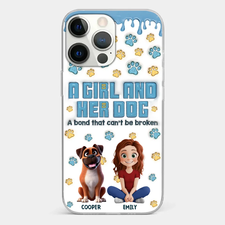 A Bond That Can't Be Broken - Dog Personalized Custom 3D Inflated Effect Printed Clear Phone Case - Gift For Pet Owners, Pet Lovers - Image 20