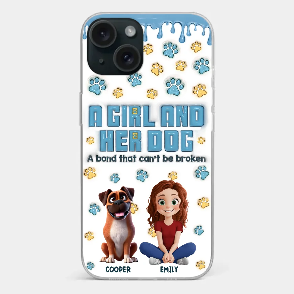 A Bond That Can't Be Broken - Dog Personalized Custom 3D Inflated Effect Printed Clear Phone Case - Gift For Pet Owners, Pet Lovers - Image 21