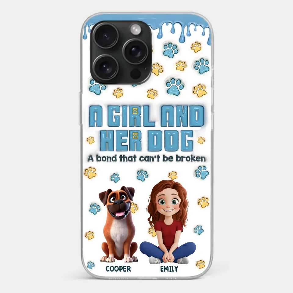 A Bond That Can't Be Broken - Dog Personalized Custom 3D Inflated Effect Printed Clear Phone Case - Gift For Pet Owners, Pet Lovers - Image 22