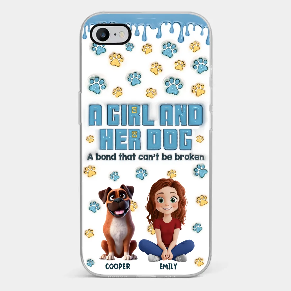 A Bond That Can't Be Broken - Dog Personalized Custom 3D Inflated Effect Printed Clear Phone Case - Gift For Pet Owners, Pet Lovers - Image 23