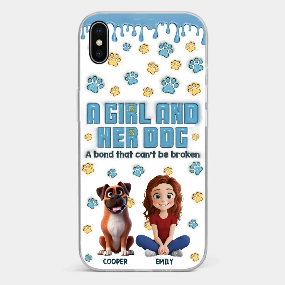 A Bond That Can't Be Broken - Dog Personalized Custom 3D Inflated Effect Printed Clear Phone Case - Gift For Pet Owners, Pet Lovers - Image 24