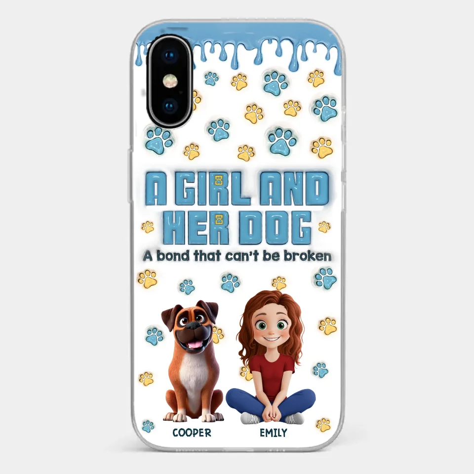 A Bond That Can't Be Broken - Dog Personalized Custom 3D Inflated Effect Printed Clear Phone Case - Gift For Pet Owners, Pet Lovers - Image 26