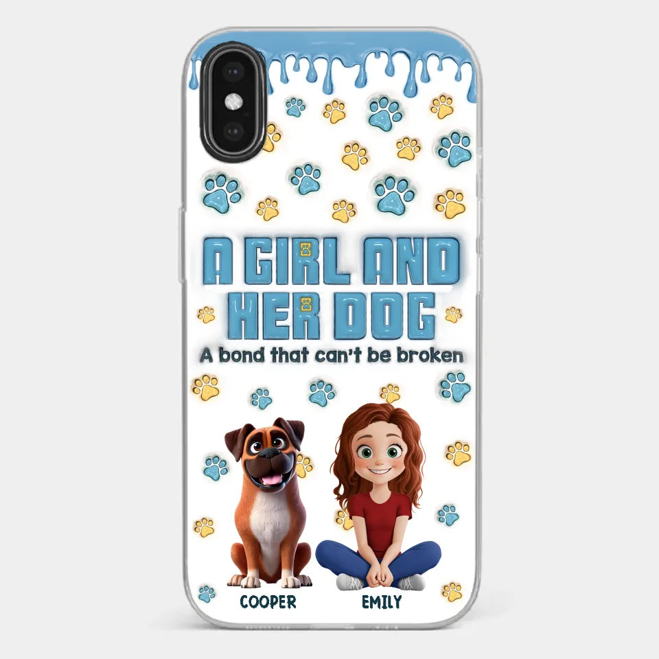 A Bond That Can't Be Broken - Dog Personalized Custom 3D Inflated Effect Printed Clear Phone Case - Gift For Pet Owners, Pet Lovers - Image 27