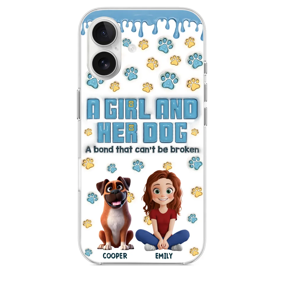 A Bond That Can't Be Broken - Dog Personalized Custom 3D Inflated Effect Printed Clear Phone Case - Gift For Pet Owners, Pet Lovers - Image 28
