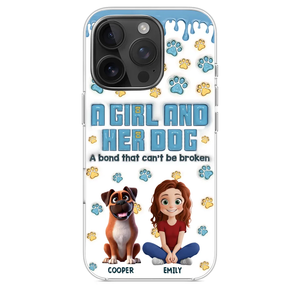 A Bond That Can't Be Broken - Dog Personalized Custom 3D Inflated Effect Printed Clear Phone Case - Gift For Pet Owners, Pet Lovers - Image 30
