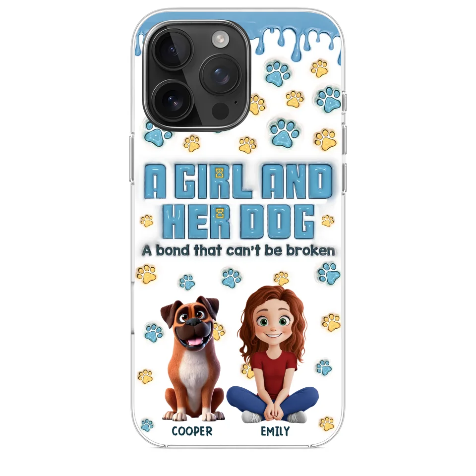 A Bond That Can't Be Broken - Dog Personalized Custom 3D Inflated Effect Printed Clear Phone Case - Gift For Pet Owners, Pet Lovers - Image 31