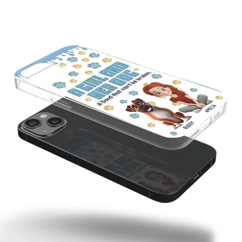 A Bond That Can't Be Broken - Dog Personalized Custom 3D Inflated Effect Printed Clear Phone Case - Gift For Pet Owners, Pet Lovers - Image 33