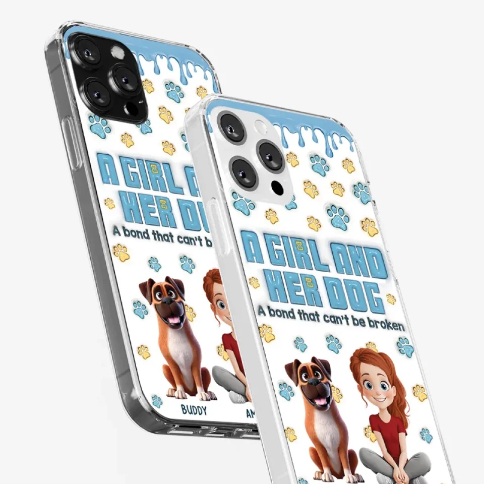 A Bond That Can't Be Broken - Dog Personalized Custom 3D Inflated Effect Printed Clear Phone Case - Gift For Pet Owners, Pet Lovers - Image 34