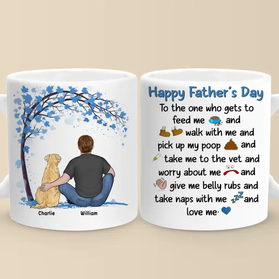 A Bond That Can't Be Broken - Dog Personalized Custom Mug - Father's Day, Gift For Pet Owners, Pet Lovers - Image 2