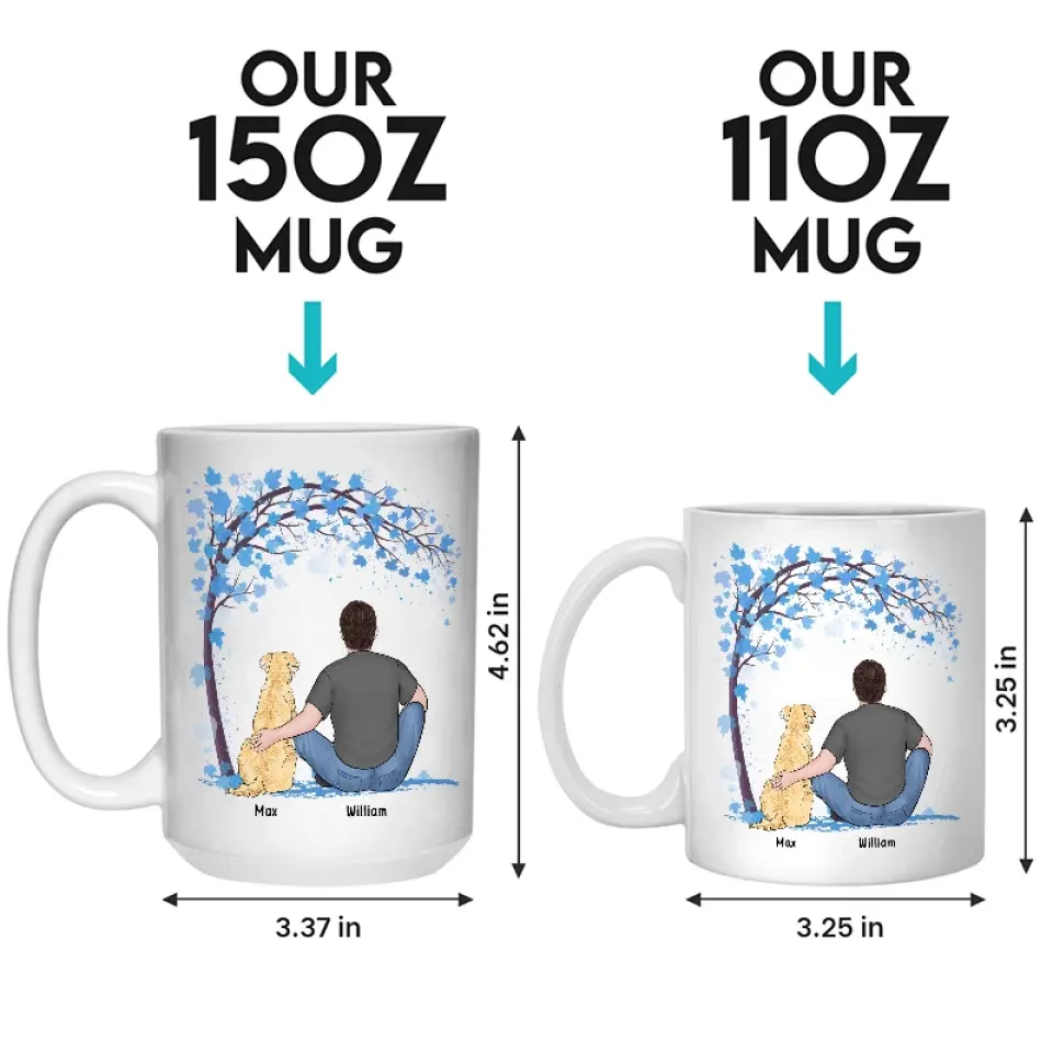 A Bond That Can't Be Broken - Dog Personalized Custom Mug - Father's Day, Gift For Pet Owners, Pet Lovers - Image 5