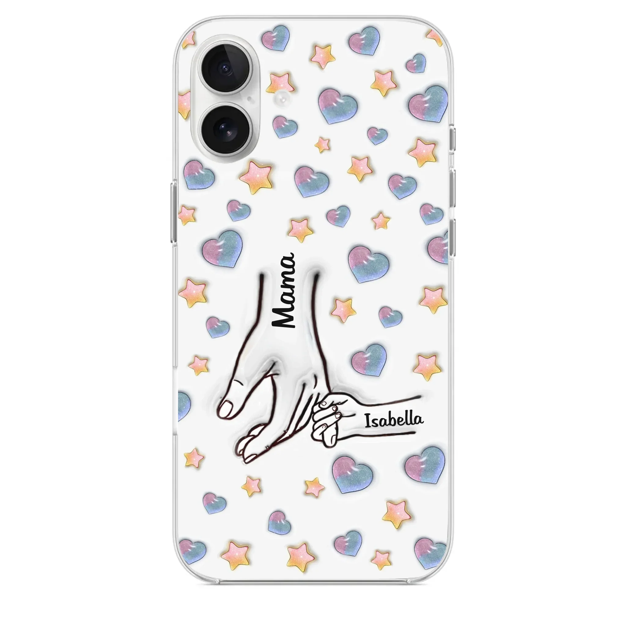 A Bond That Warms The Heart - Family Personalized Custom 3D Inflated Effect Printed Clear Phone Case - Mother's Day, Gift For Mom, Grandma - Image 29