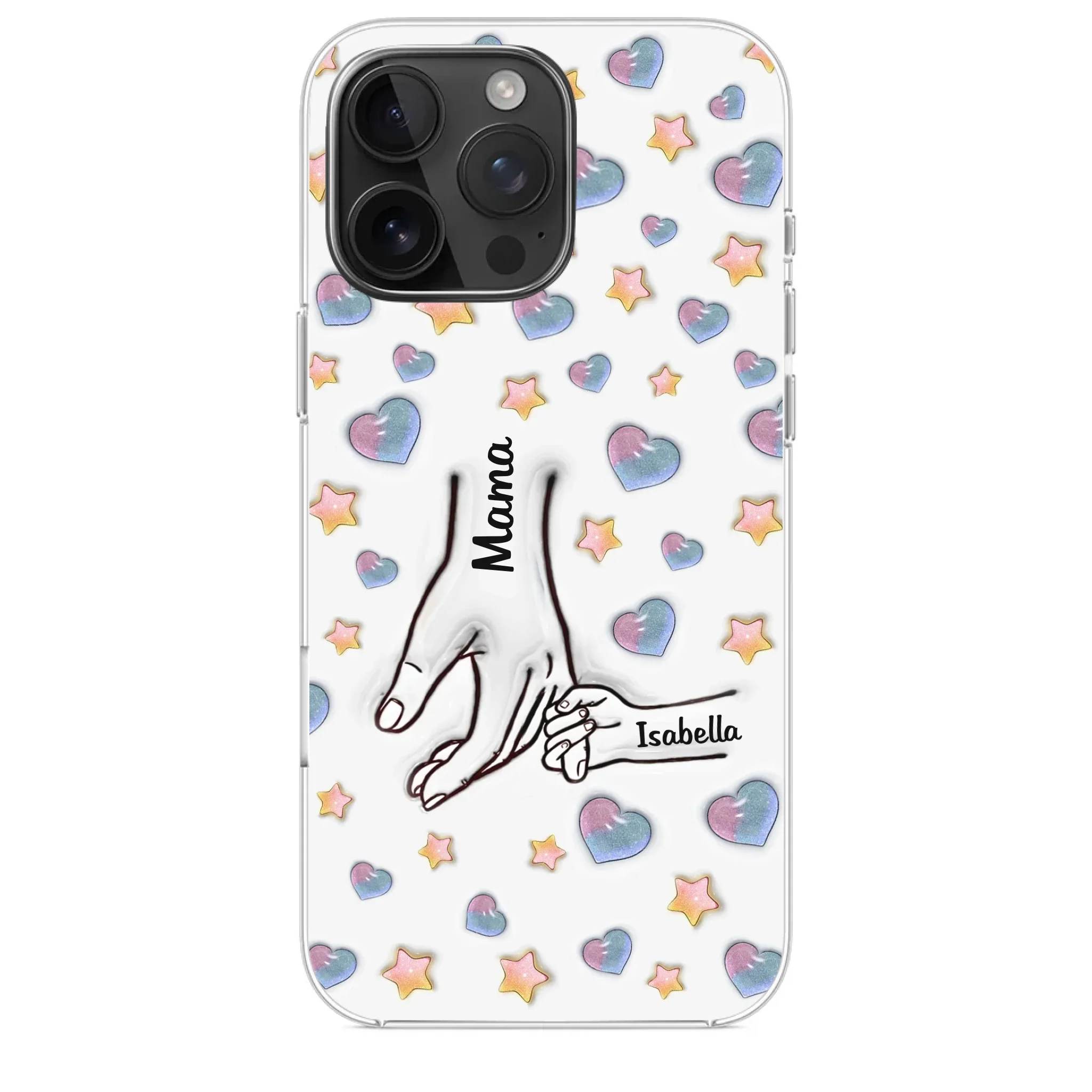 A Bond That Warms The Heart - Family Personalized Custom 3D Inflated Effect Printed Clear Phone Case - Mother's Day, Gift For Mom, Grandma - Image 31