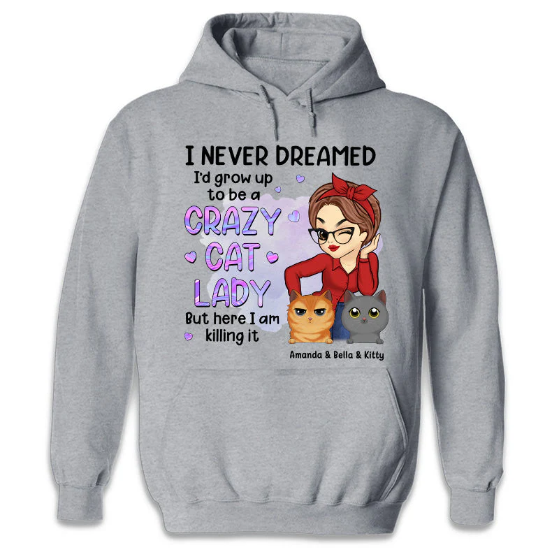 A Crazy Cat Lady - Cat Personalized Custom Unisex T-shirt, Hoodie, Sweatshirt - Gift For Pet Owners, Pet Lovers - Image 5