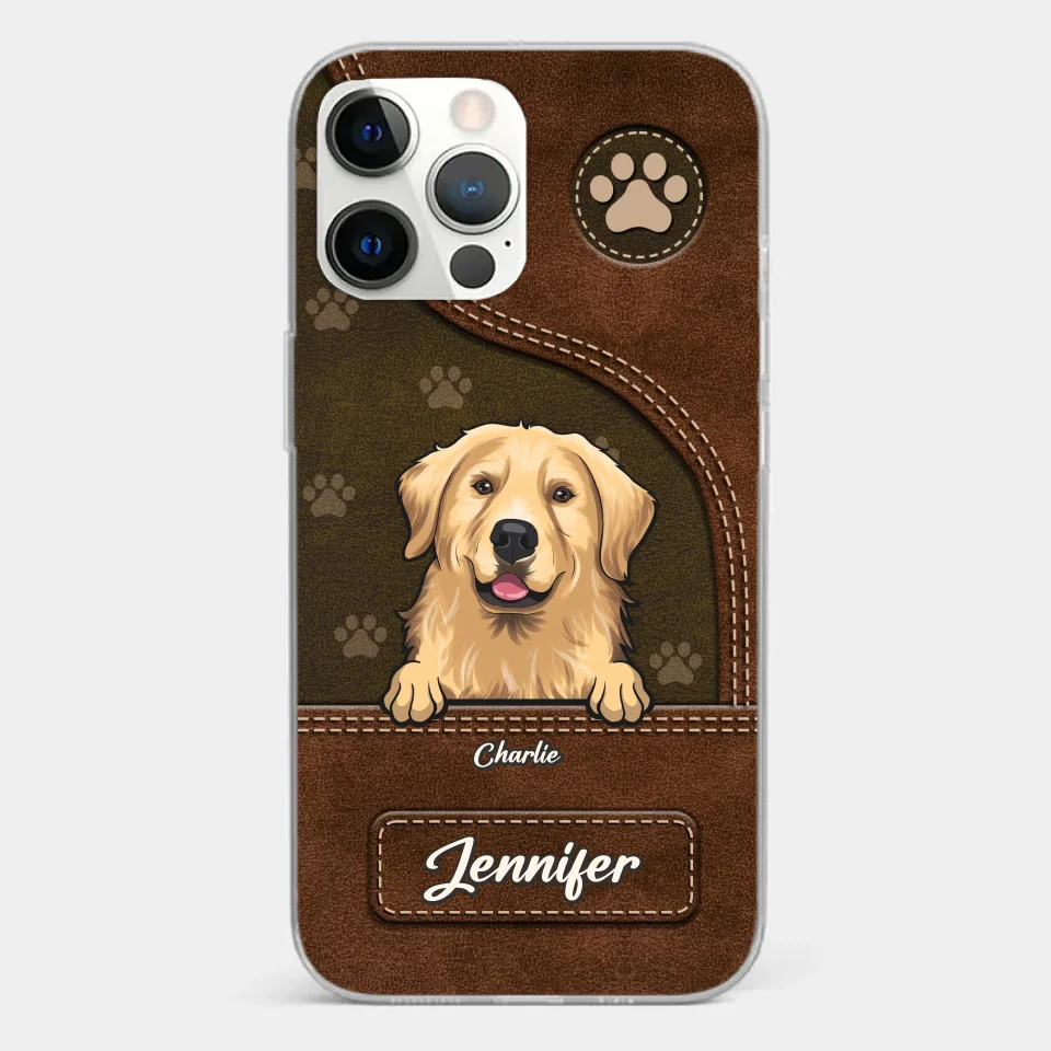 A Dog Wags Its Tail With Its Heart - Dog Personalized Custom Clear Phone Case - Gift For Pet Owners, Pet Lovers - Image 12