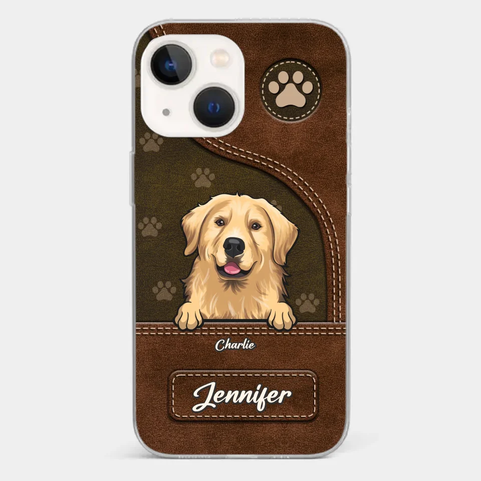 A Dog Wags Its Tail With Its Heart - Dog Personalized Custom Clear Phone Case - Gift For Pet Owners, Pet Lovers - Image 18
