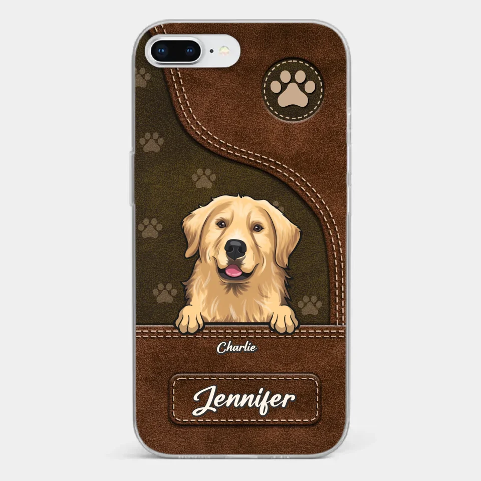 A Dog Wags Its Tail With Its Heart - Dog Personalized Custom Clear Phone Case - Gift For Pet Owners, Pet Lovers - Image 3