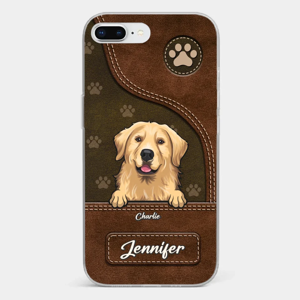 A Dog Wags Its Tail With Its Heart - Dog Personalized Custom Clear Phone Case - Gift For Pet Owners, Pet Lovers - Image 4