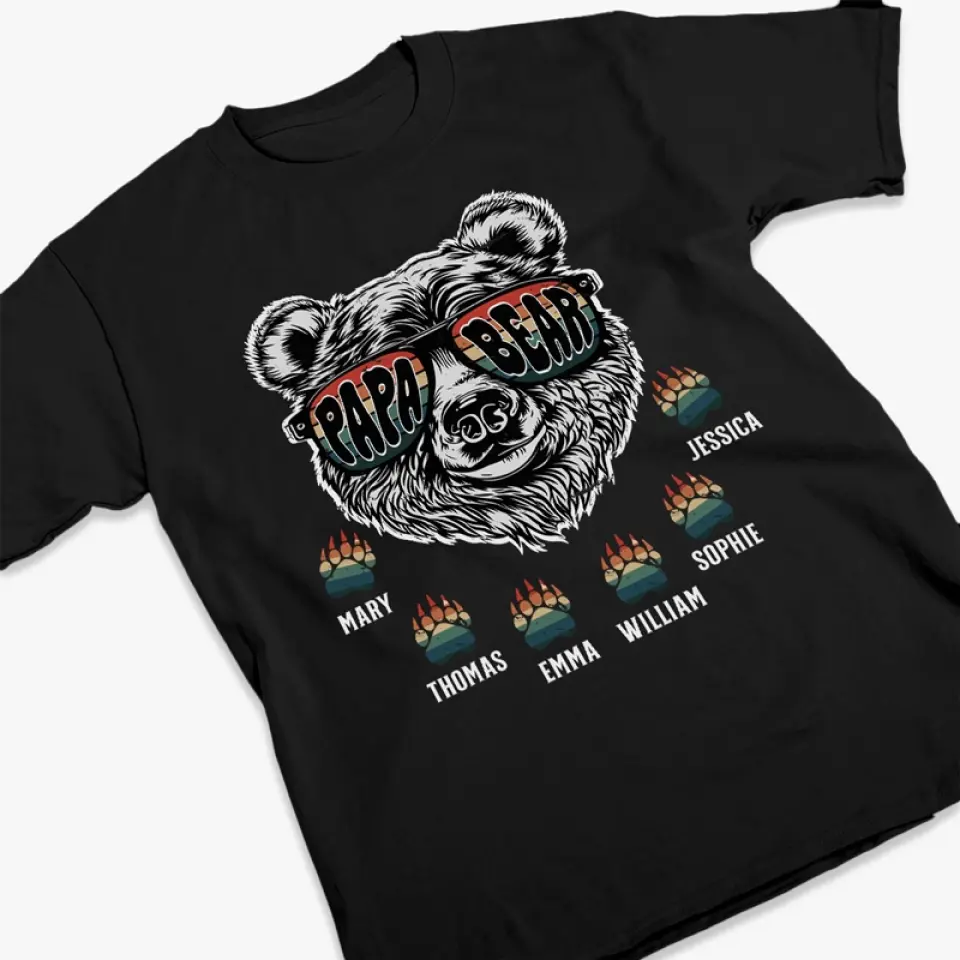A Father's Heart Is A Masterpiece Of Nature's Artistry - Family Personalized Custom Unisex T-shirt, Hoodie, Sweatshirt - Gift For Dad, Grandpa - Image 3