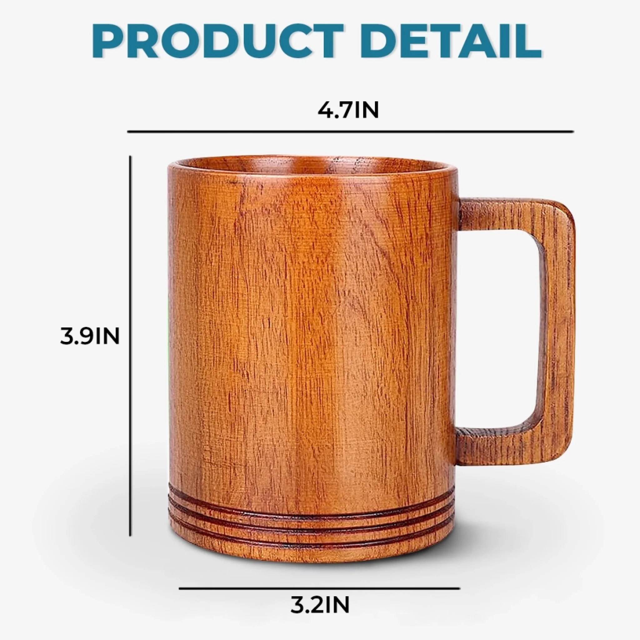 A Forever Kind Of Love - Couple Personalized Custom Wooden Mug - Gift For Husband Wife, Anniversary - Image 5