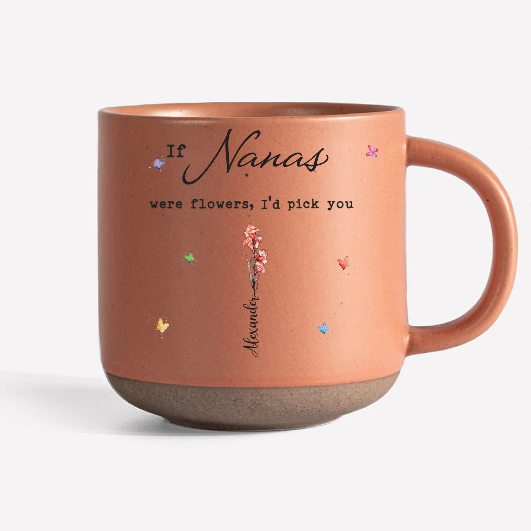 A Garden Of Love Grows In A Grandmother’s Heart - Family Personalized Custom Printed Pottery Mug - Gift For Mom, Grandma - Image 3