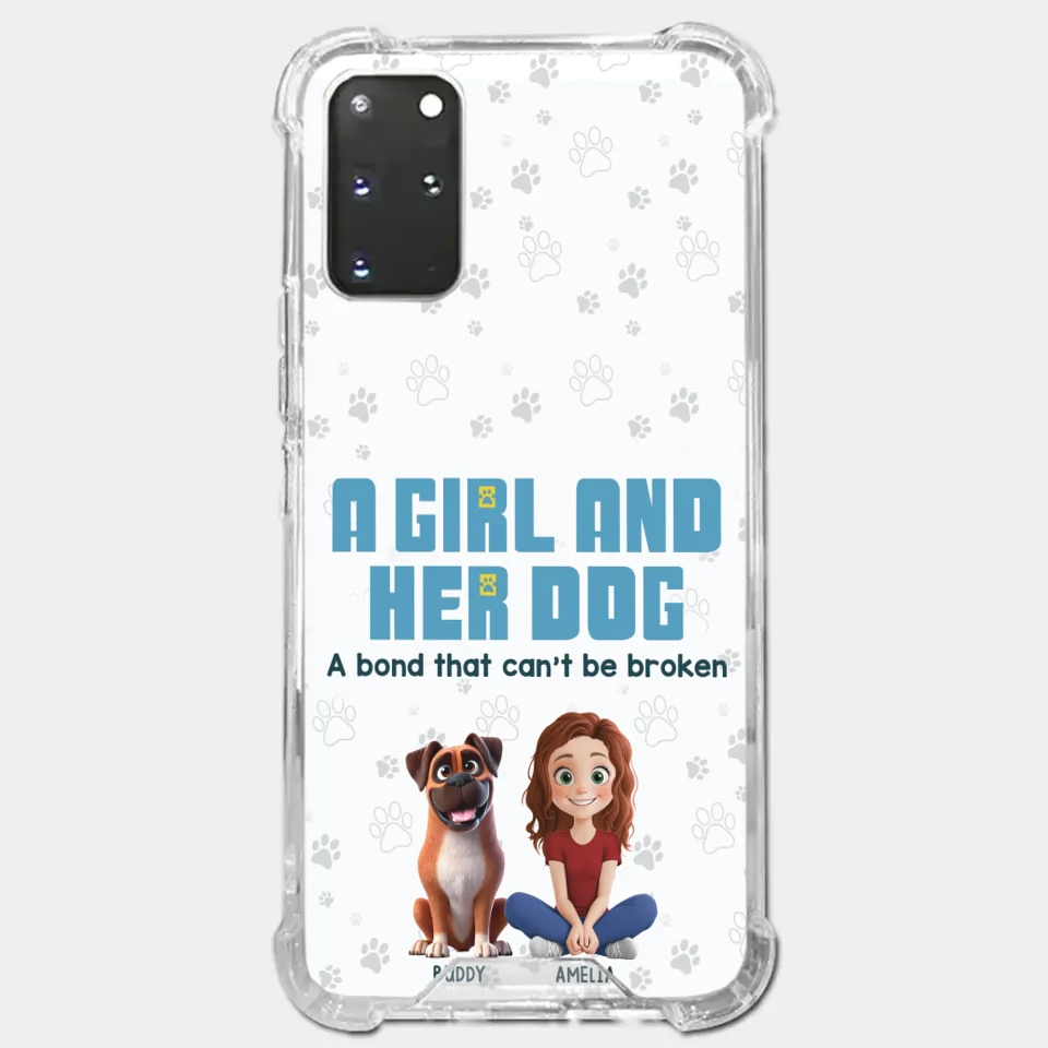 A Girl And Her Dogs - Dog Personalized Custom Clear Phone Case - Gift For Pet Owners, Pet Lovers - Image 39