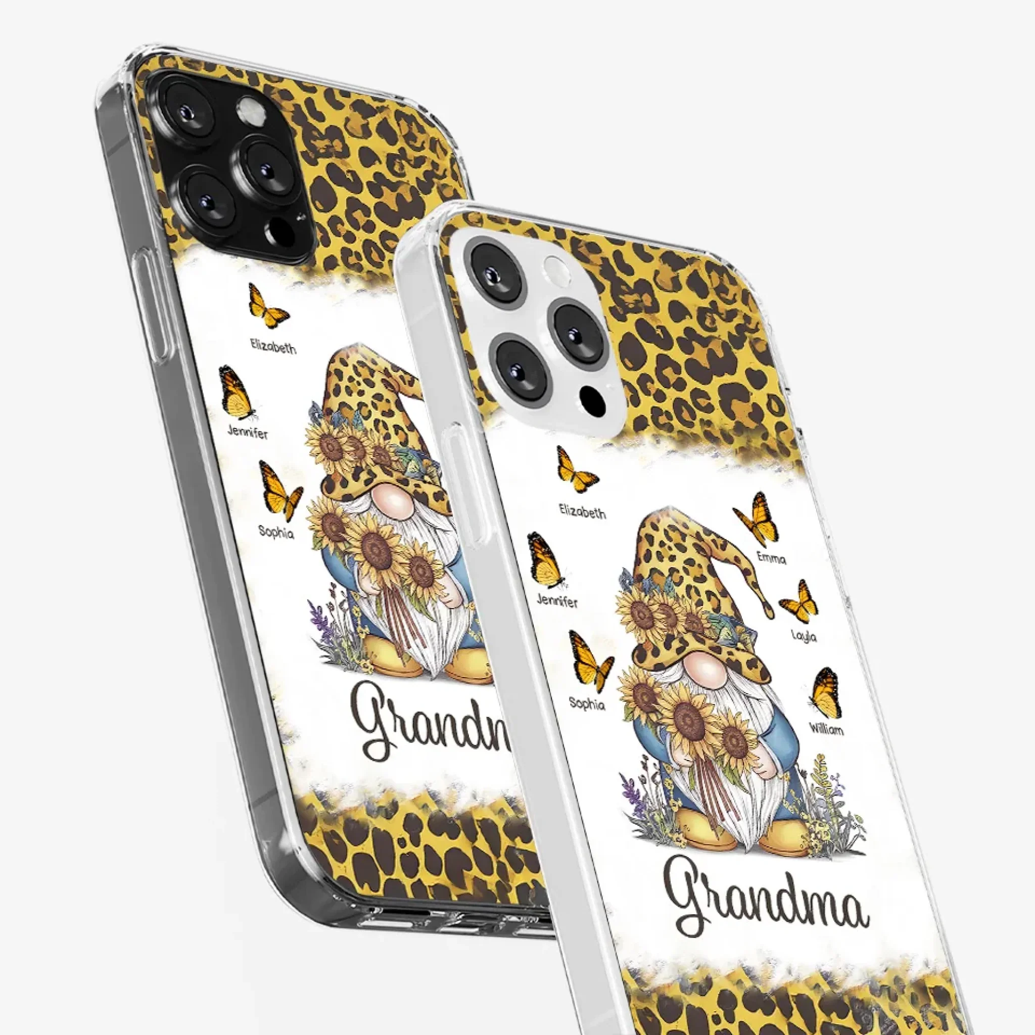 A Gnome’s Wisdom, A Grandma’s Heart - Family Personalized Custom Clear Phone Case - Gift For Mom, Grandma - Image 34