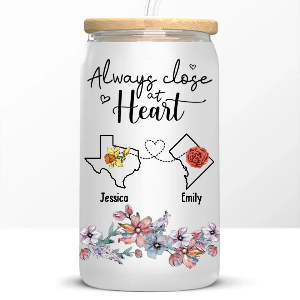 A Great Way To Toast To Your Friendship - Bestie Personalized Custom Glass Cup, Iced Coffee Cup - Gift For Best Friends, BFF, Sisters - Image 6