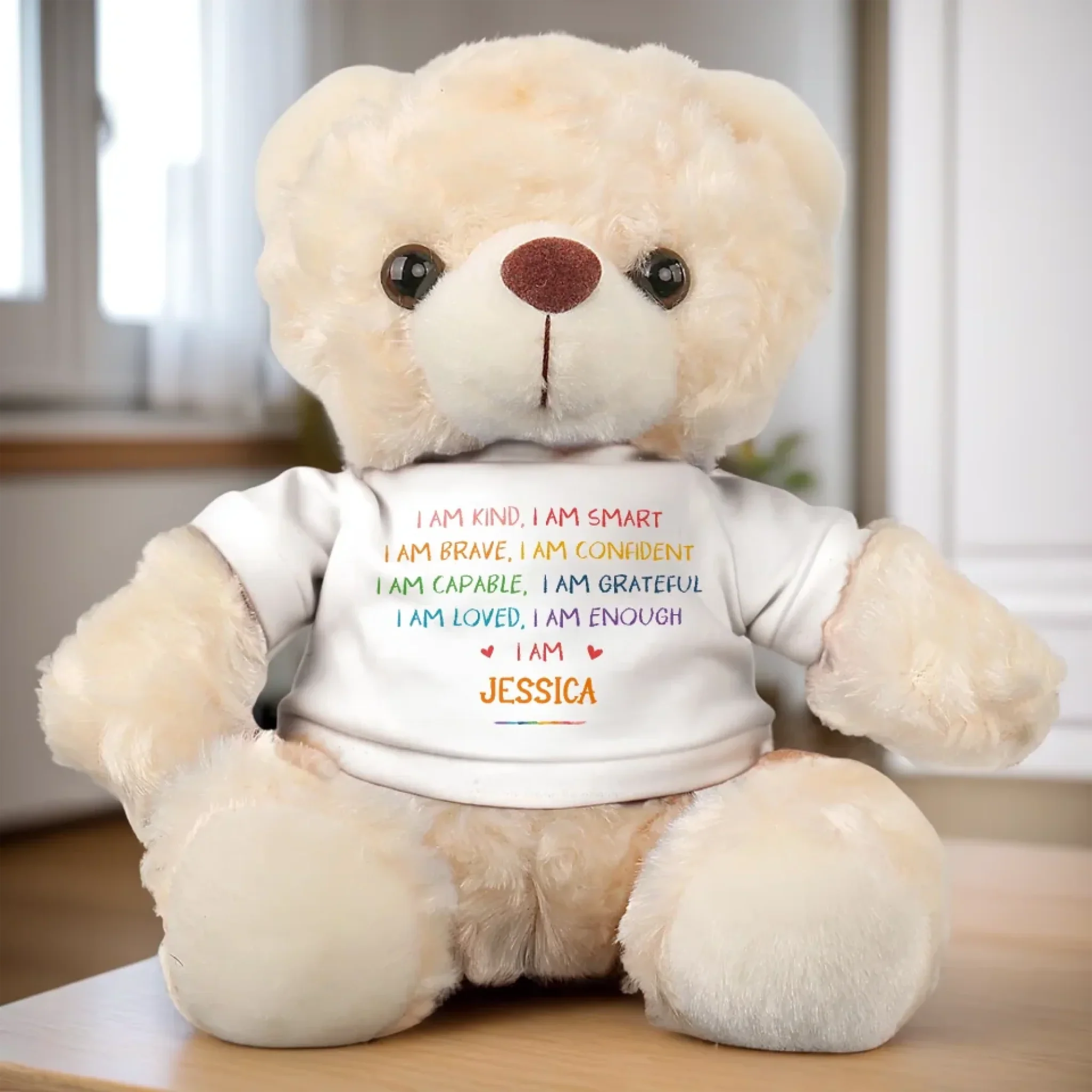 A Hug Full Of Affirmations - Family Personalized Custom Teddy Bear Plush - Gift For Family Members - Image 4