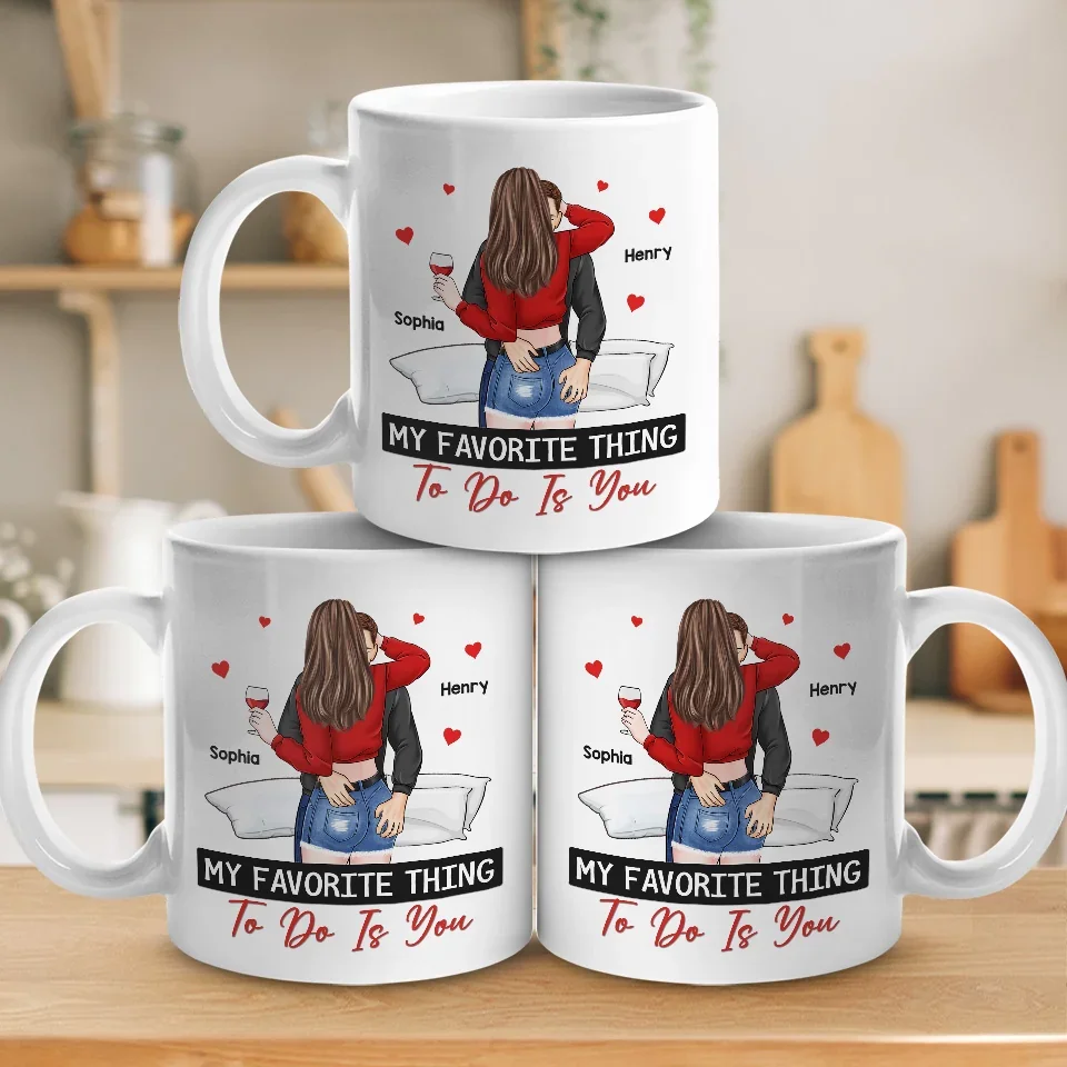 A Kiss Is Our Love’s Silent Promise - Couple Personalized Custom Mug - Christmas Gift For Husband Wife, Anniversary - Image 4