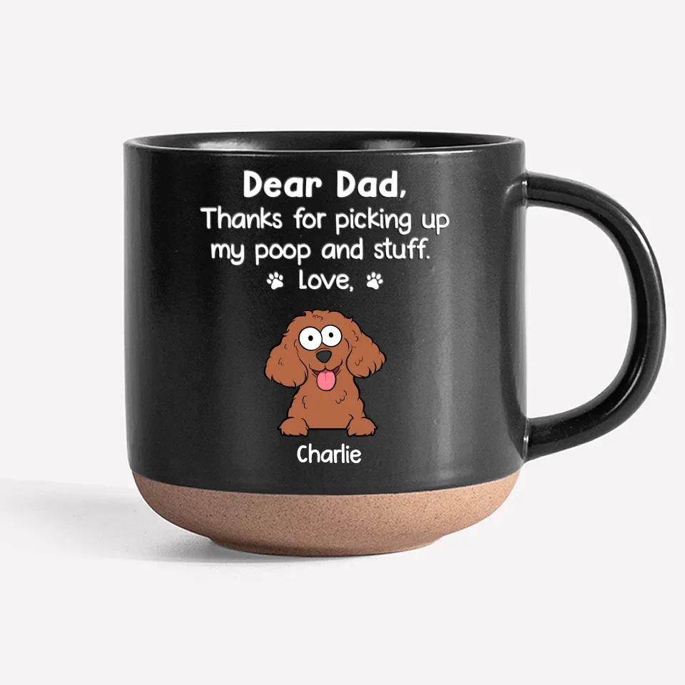 A Little Peek From A Big Heart - Dog Personalized Custom Printed Pottery Mug - Gift For Pet Owners, Pet Lovers - Image 3