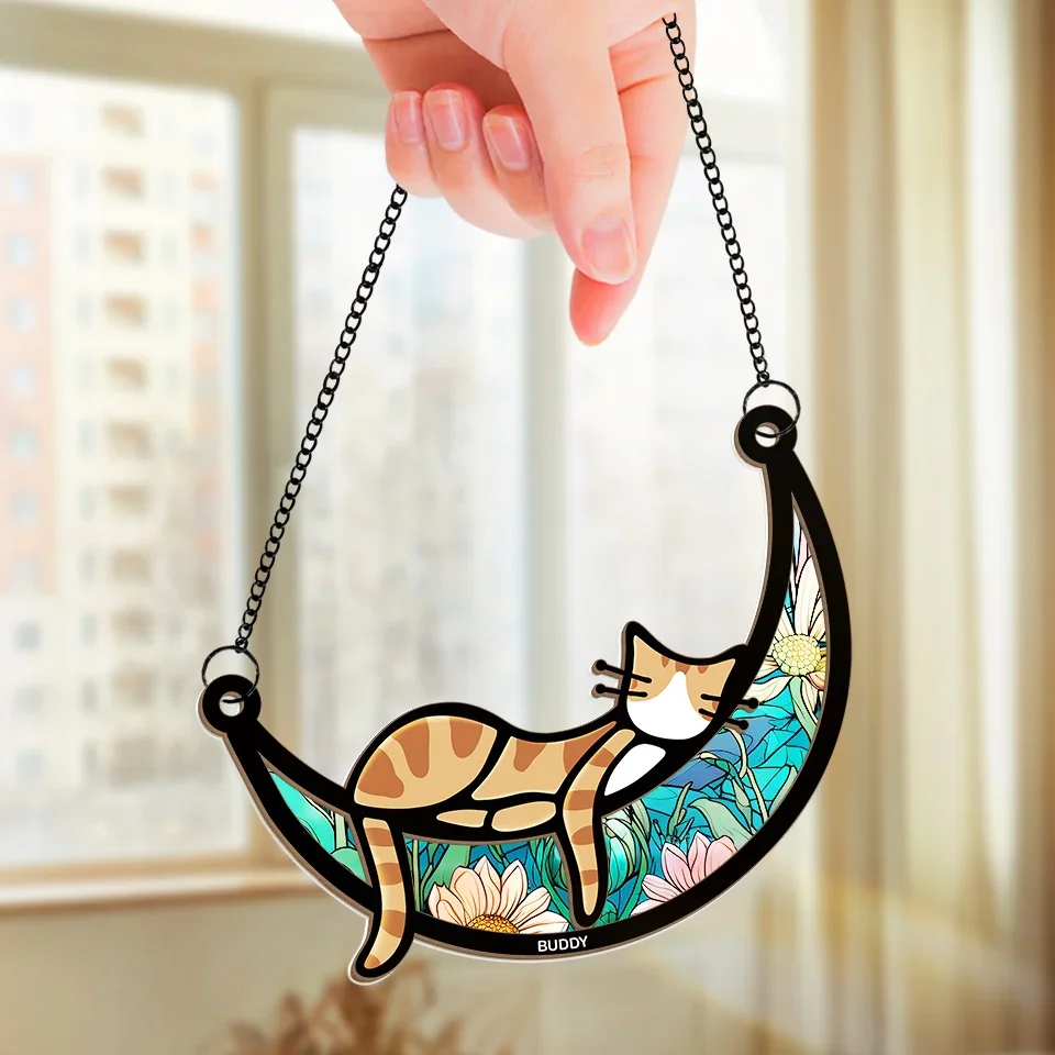 A Loving Heart At Rest, Forever Remembered - Memorial Personalized Window Hanging Suncatcher - Sympathy Gift For Pet Owners, Pet Lovers - Image 3