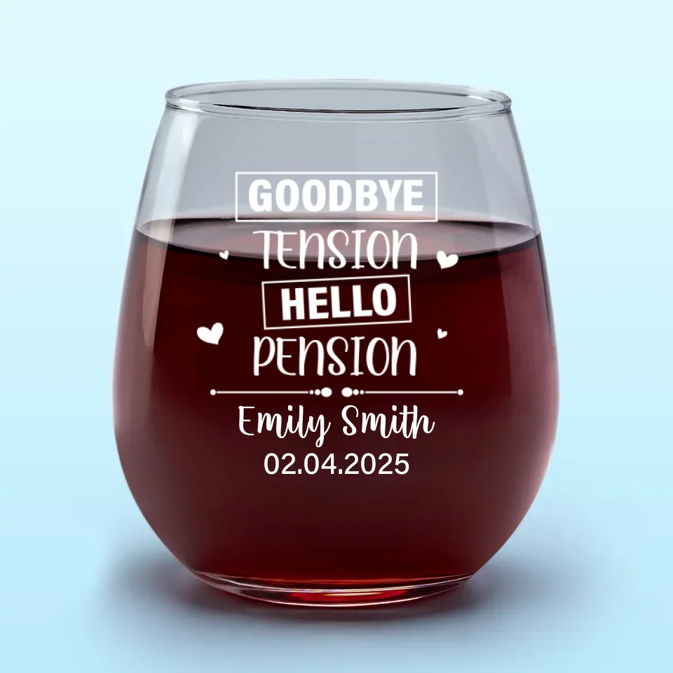 A Meaningful Keepsake To Celebrate Their New Journey - Personalized Custom Wine Glass - Appreciation, Retirement Gift For Coworkers, Work Friends, Colleagues - Image 2