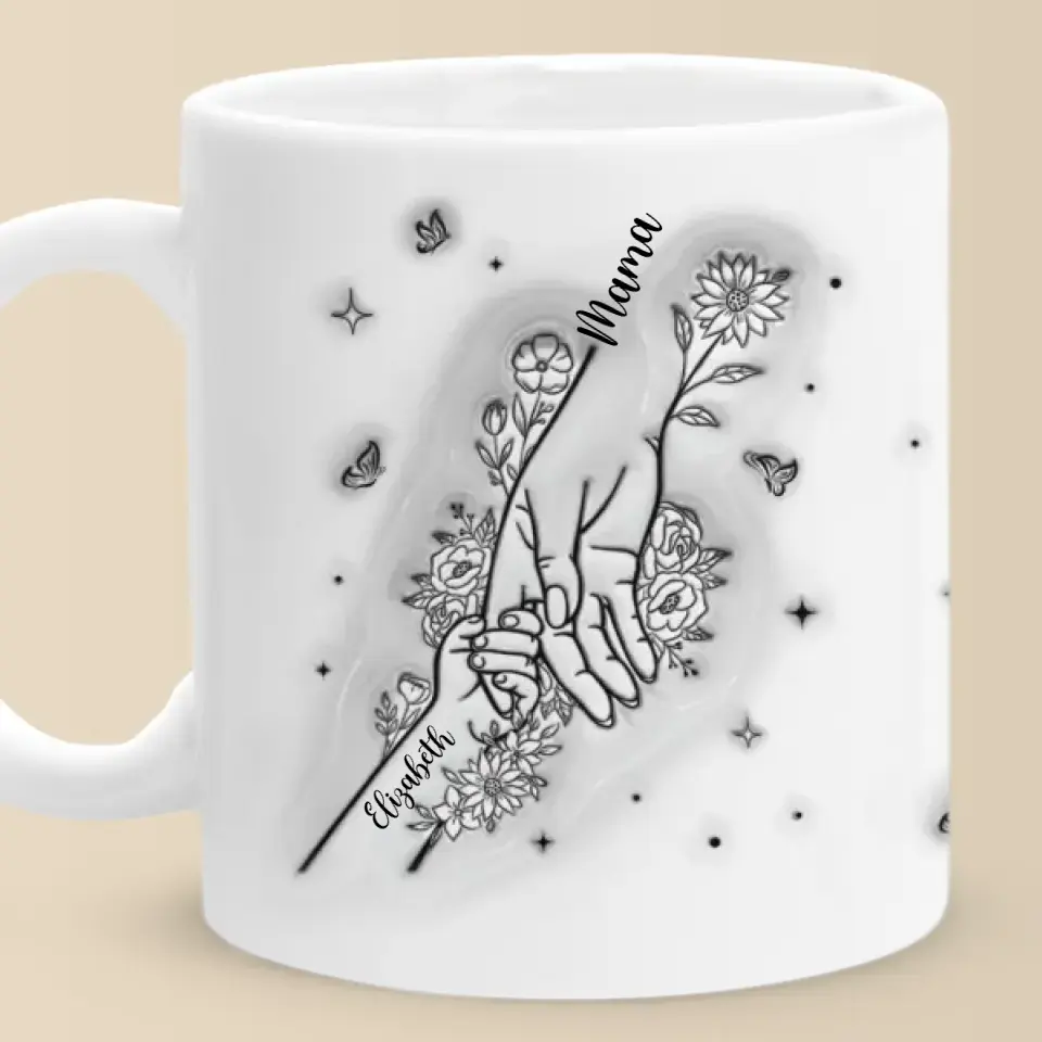 A Mother Always Has To Think Twice - Family Personalized Custom 3D Inflated Effect Printed Mug - Mother's Day, Gift For Mom, Grandma - Image 6