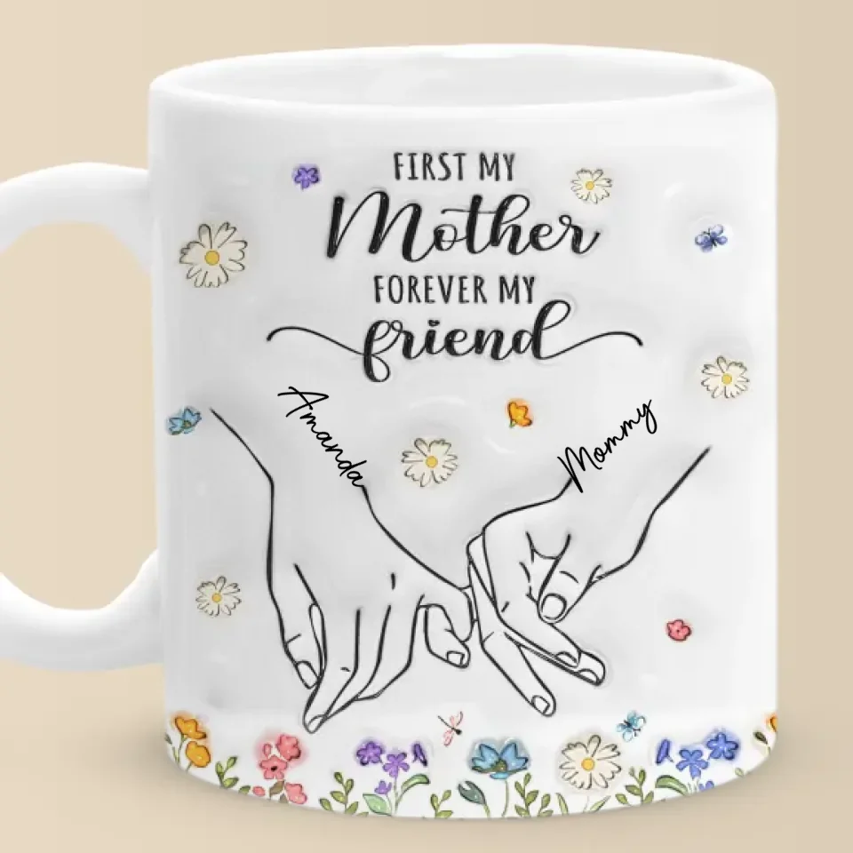 A Mother And Daughter’s Bond Is One Of The Strongest Connections In The World - Family Personalized Custom 3D Inflated Effect Printed Mug - Gift For Mom, Daughter - Image 2
