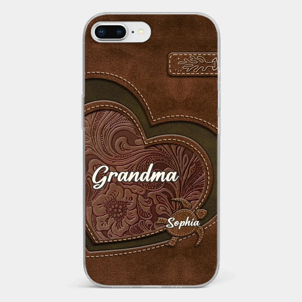 A Mother's Love Endures Through All - Family Personalized Custom Clear Phone Case - Gift For Mom, Grandma - Image 3