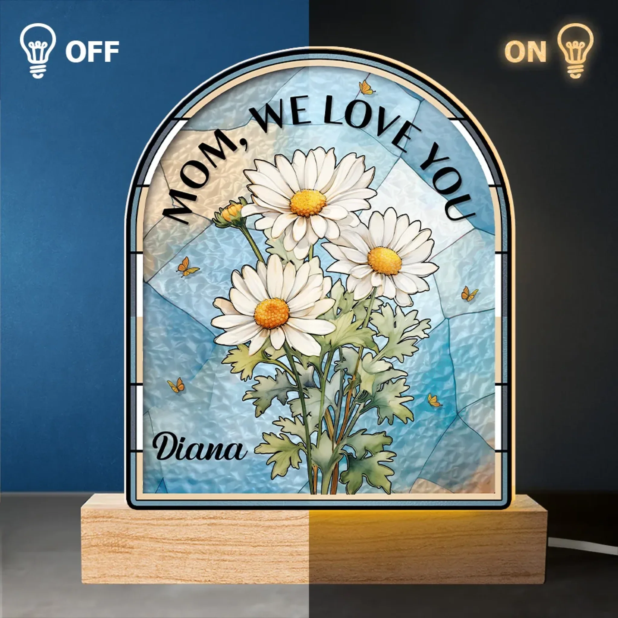 A Mother’s Love Is The Greatest Gift - Family  Personalized Custom Shaped 3D LED Light - Mother's Day, Gift For Mom - Image 4