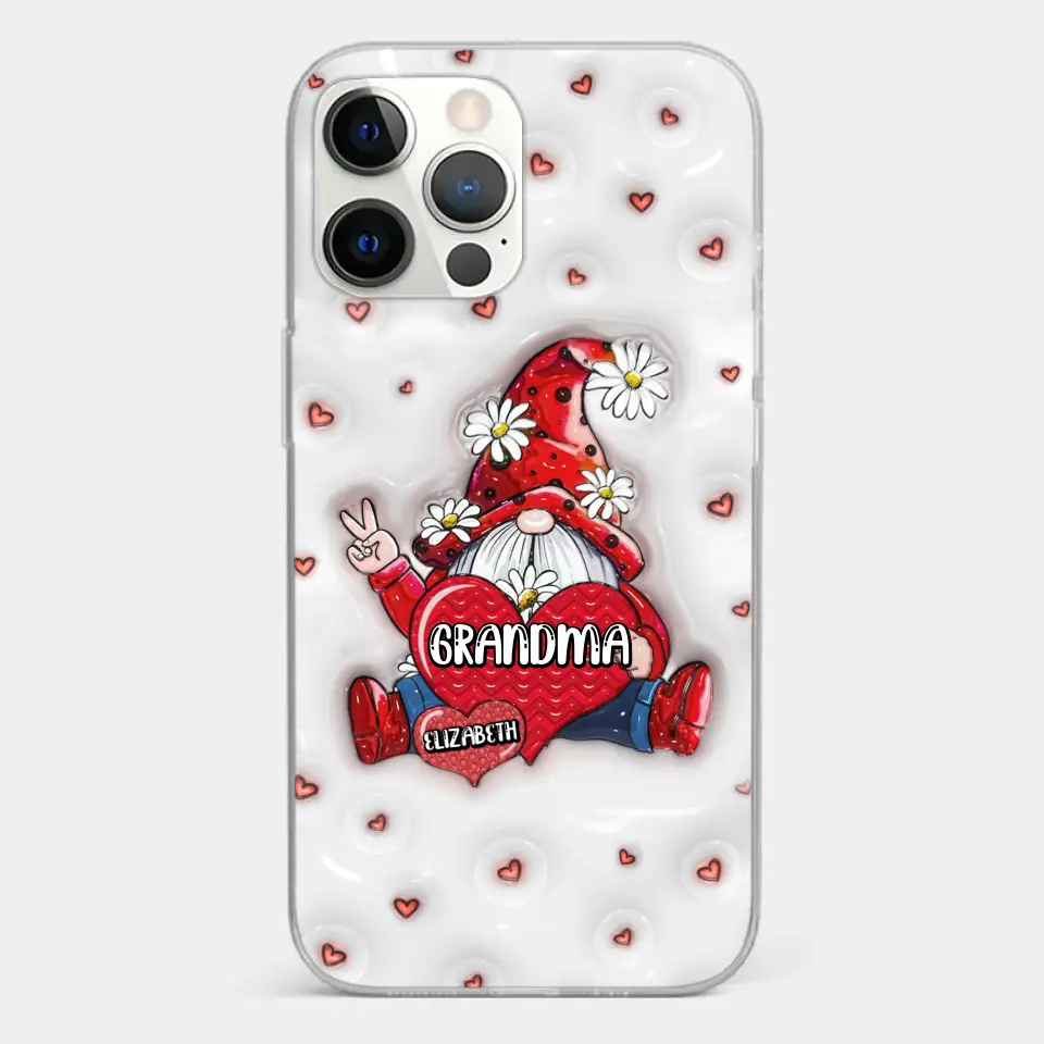 A Mother's Love Knows No Bounds - Family Personalized Custom 3D Inflated Effect Printed Clear Phone Case - Gift For Mom, Grandma - Image 16