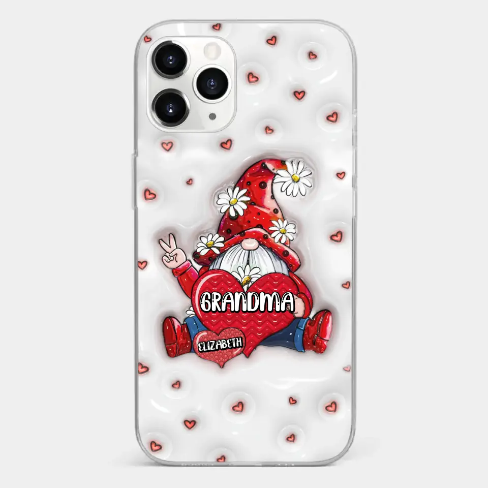 A Mother's Love Knows No Bounds - Family Personalized Custom 3D Inflated Effect Printed Clear Phone Case - Gift For Mom, Grandma - Image 7
