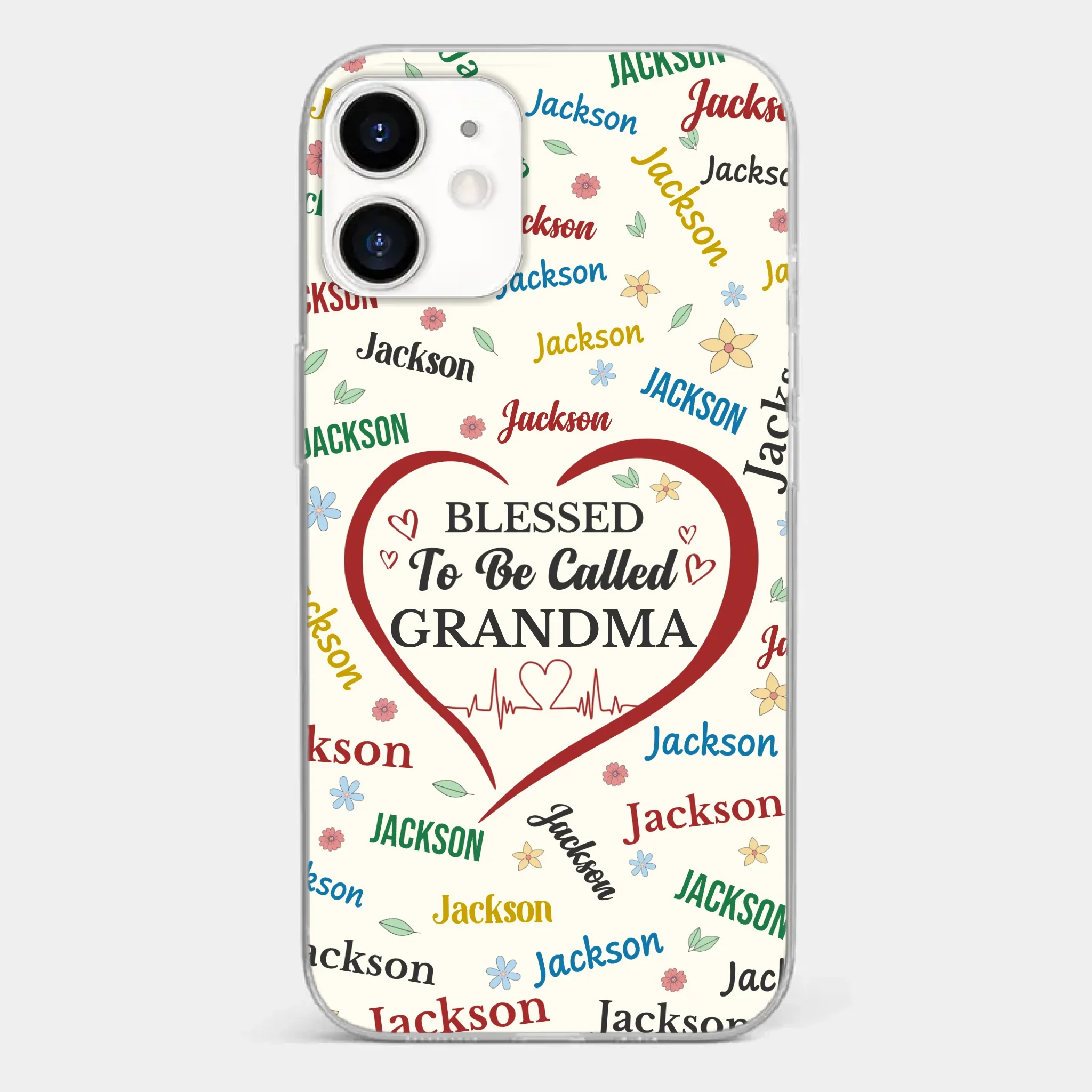 A Name Written In Love, Grandma - Family Personalized Custom Clear Phone Case - Mother's Day Gift For Mom, Grandma - Image 10