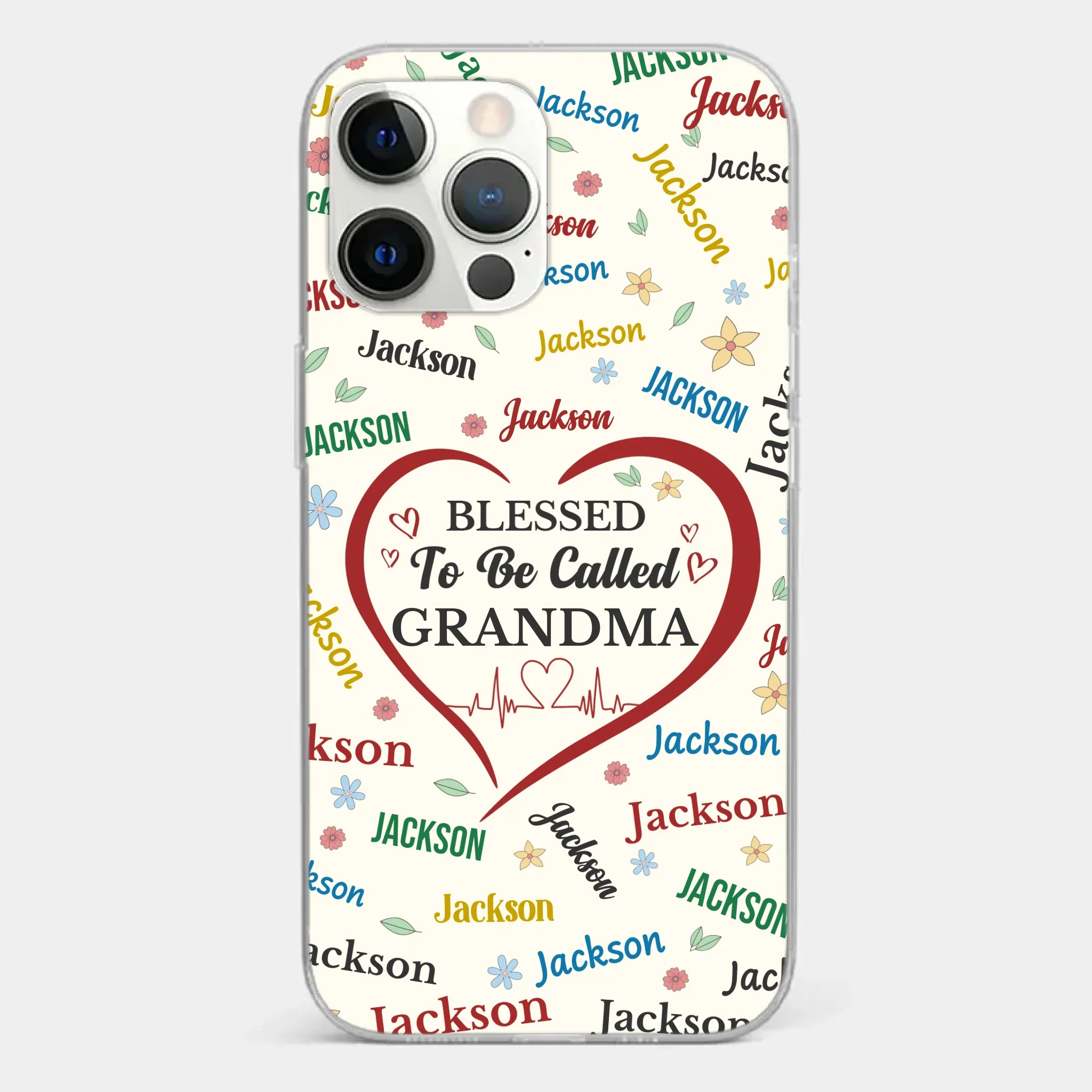 A Name Written In Love, Grandma - Family Personalized Custom Clear Phone Case - Mother's Day Gift For Mom, Grandma - Image 12