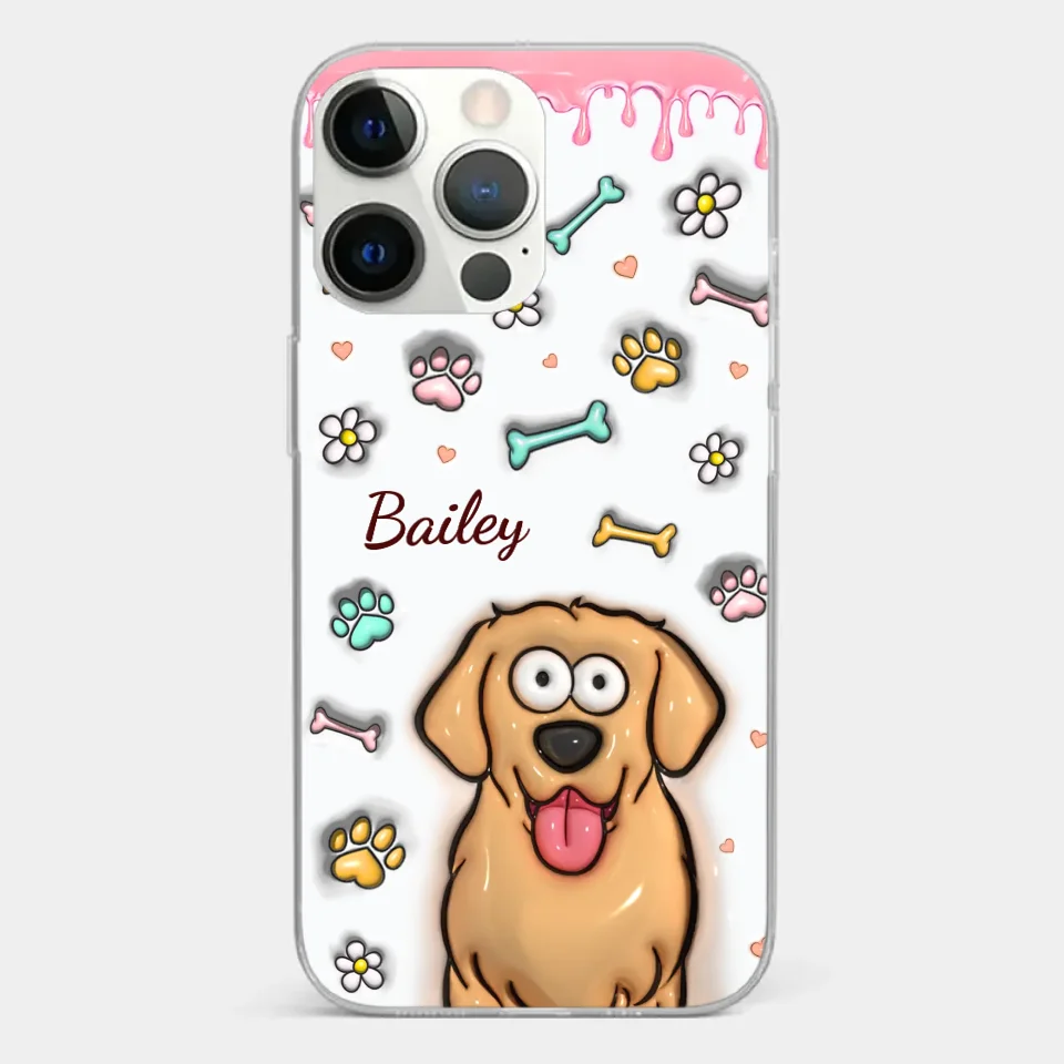 A Pet Mom’s Heart Is A Mosaic Of Paw Prints - Dog & Cat Personalized Custom 3D Inflated Effect Printed Clear Phone Case - Gift For Pet Owners, Pet Lovers - Image 19