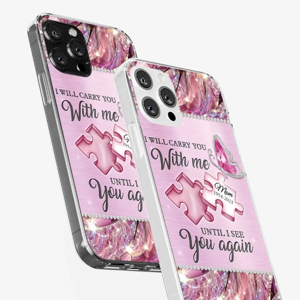 A Piece Of My Heart Lives In Heaven - Memorial Personalized Custom Clear Phone Case - Sympathy Gift For Family Members - Image 31