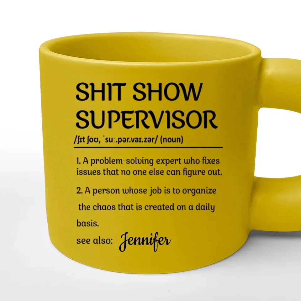 A Problem-Solving Expert - Coworker Personalized Custom Chunky Mug - Gift For Coworkers, Work Friends, Colleagues - Image 4