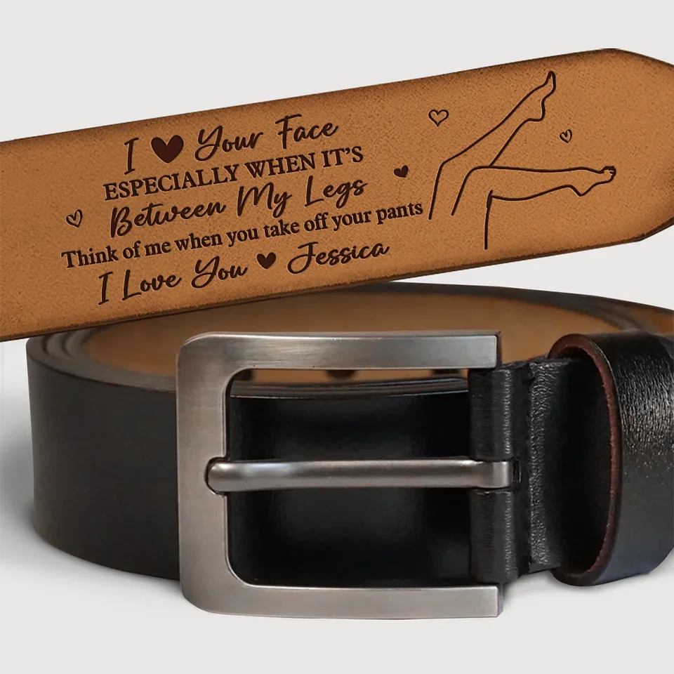 A Reminder Of Us In Every Gesture - Couple Personalized Custom Engraved Leather Belt - Gift For Husband Wife, Anniversary - Image 2