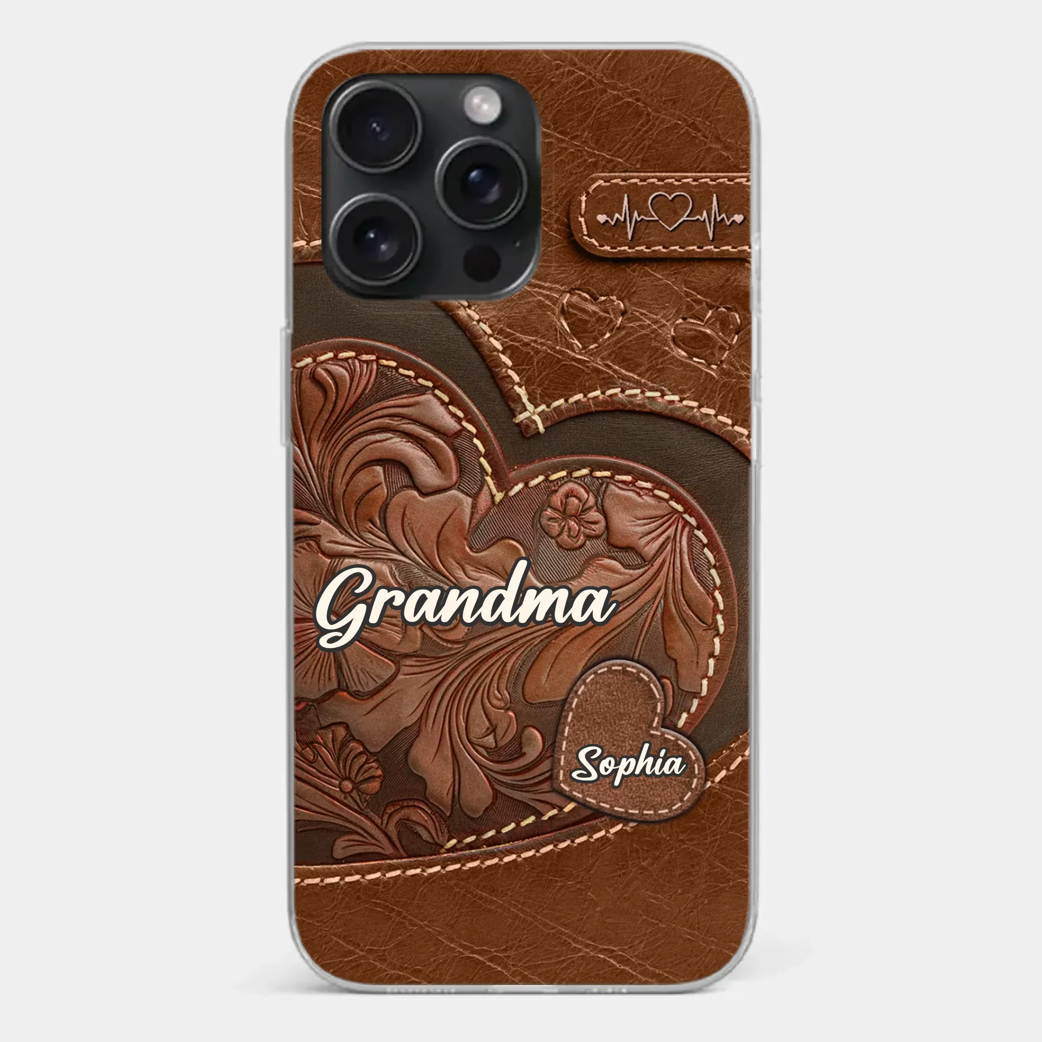 A Sweet Gift That Says You Care - Family Personalized Custom Clear Phone Case - Gift For Mom, Grandma - Image 22